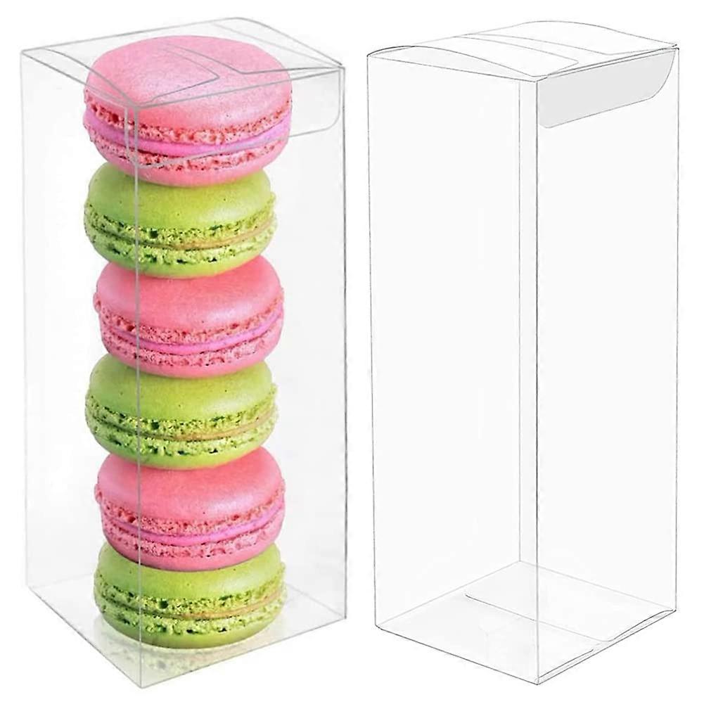 Versatile Clear Gift Boxes, Lightweight and Durable Structure Clear Favor Boxes For Storing Candies, Chocolates, Baked Goods, Macaroons, Cookies,