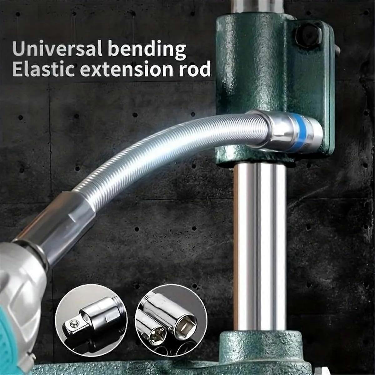Universal Electric Wrench Socket, 3 Counts Bendable Flexible Shaft