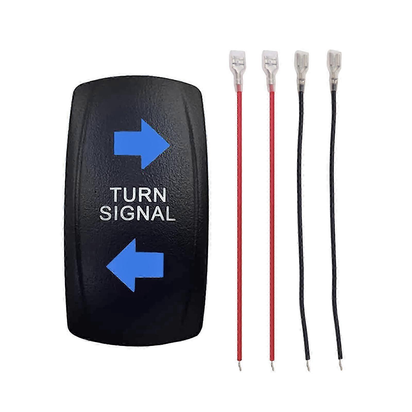 Turn Signal Switch Rocker Switch Plug and Play ,12V ,24V Powersports Switches Toggle Switch LED for Rvs Trailers Accessory
