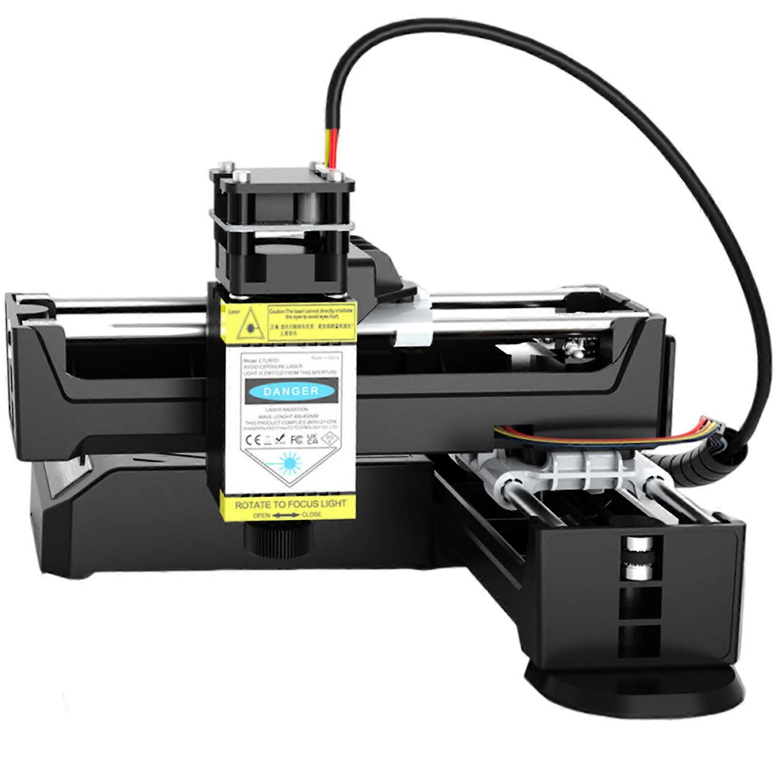 USB Bluetooth-compatible Lasers Engraver Machine 0.5W Lasers Engraving Machine and Cutting Machine for Beginner Black