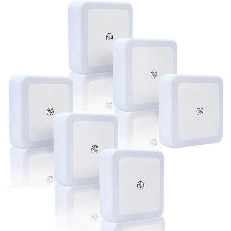 6個の常夜灯1W LEDランプ自動、子供の寝室/トイレ/玄関/階段/廊下/通路(白)用の物理モーションセンサー付き