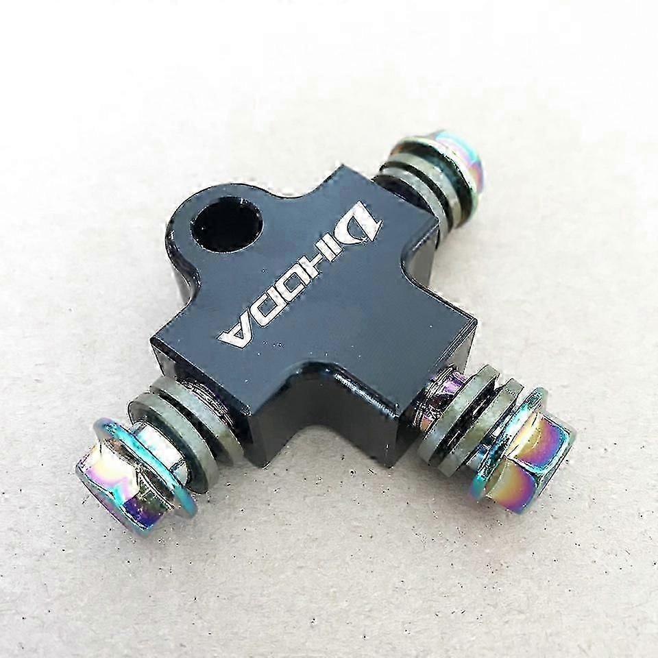 Utsökt Motorcykel Hydraulisk Broms Olja Slang Rör Tee Koppling Tee Montering Tee Connector För Smuts Pit Cykel ATV Bromssystem 3-vägs Adapter