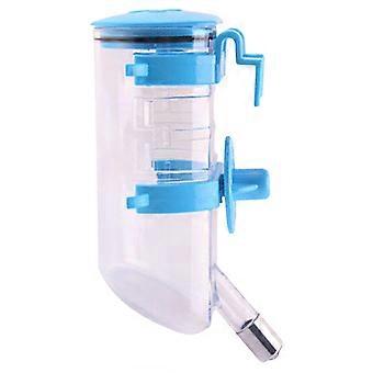 Drip free open top refill feeder hook for cages, crates