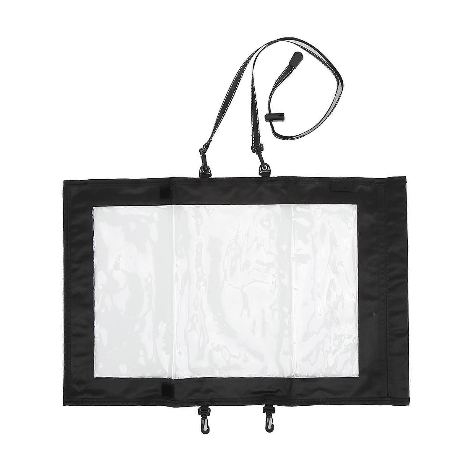 Waterproof Map Case Holder Foldable Transparent TPU Removable Shoulder Strap Outdoor Transparent Map Bag for Hiking