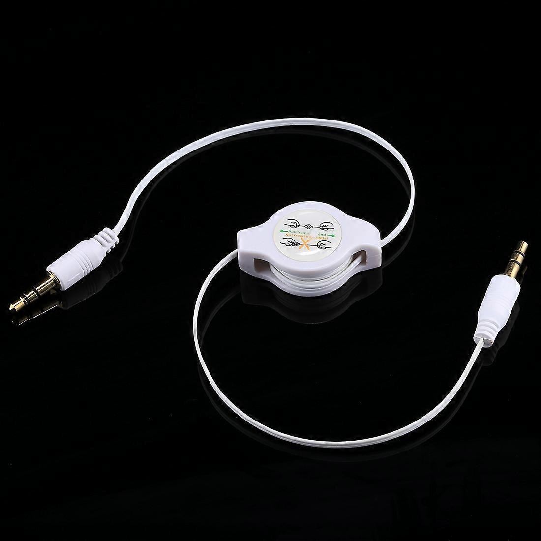 Gold Plated 3.5mm Jack AUX Retractable Cable