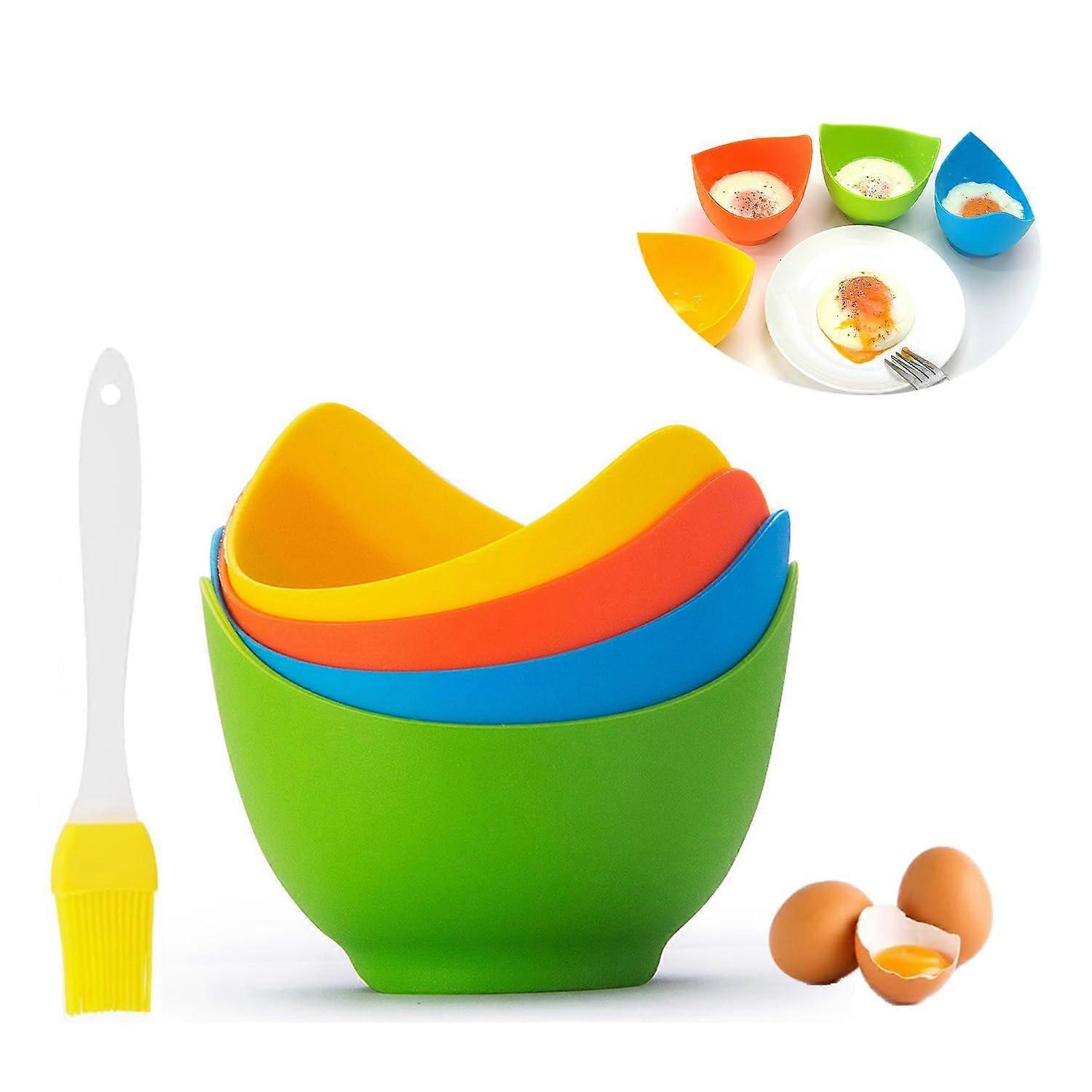 Egg boiled container, 4 -egg boiled mold container, boiled egg containers with ring stand