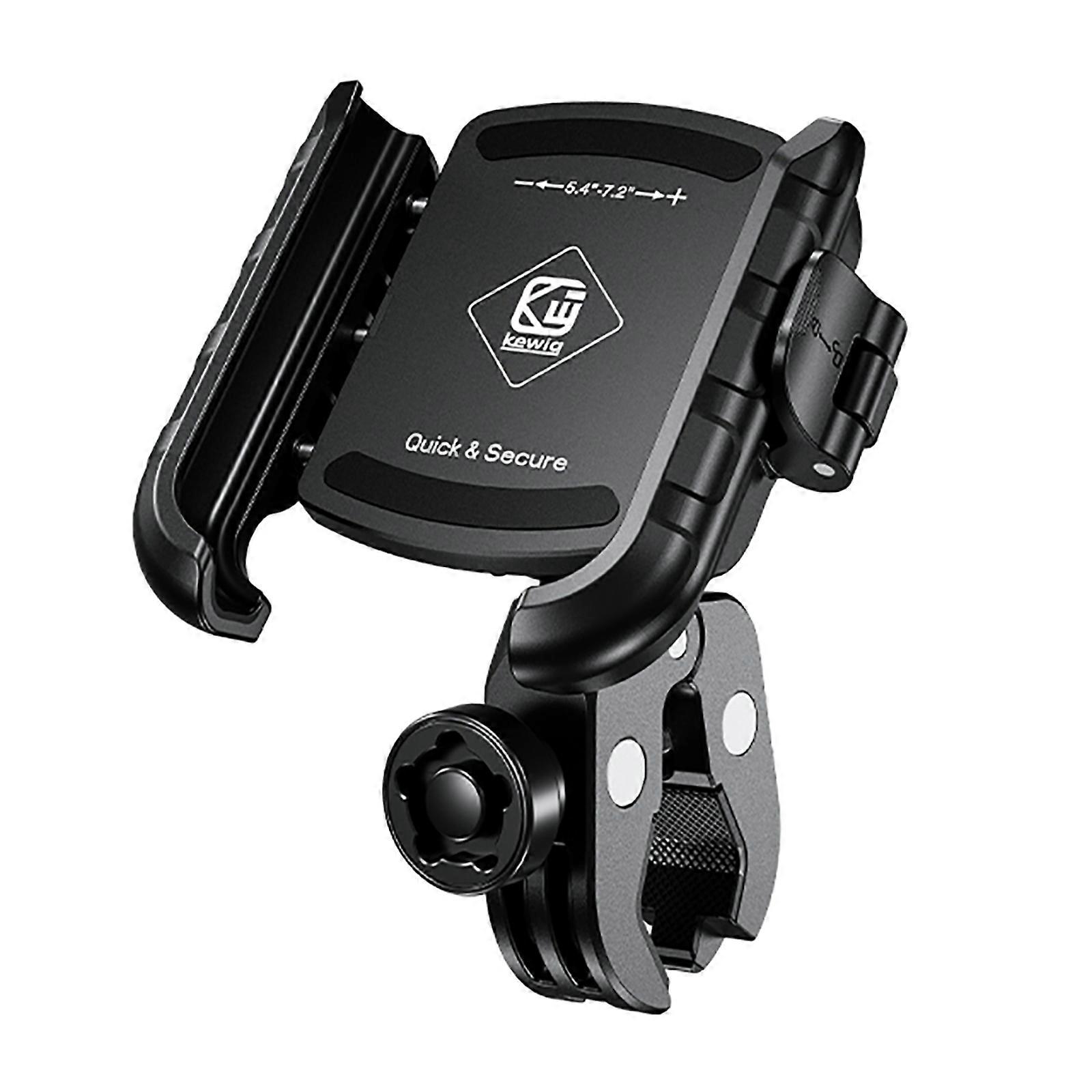 Motorcycle Phone Mount,Quick & Secures Phone Holder for Bicycles, Handlebar Navigation Mount,Silicone Non-slip Pad