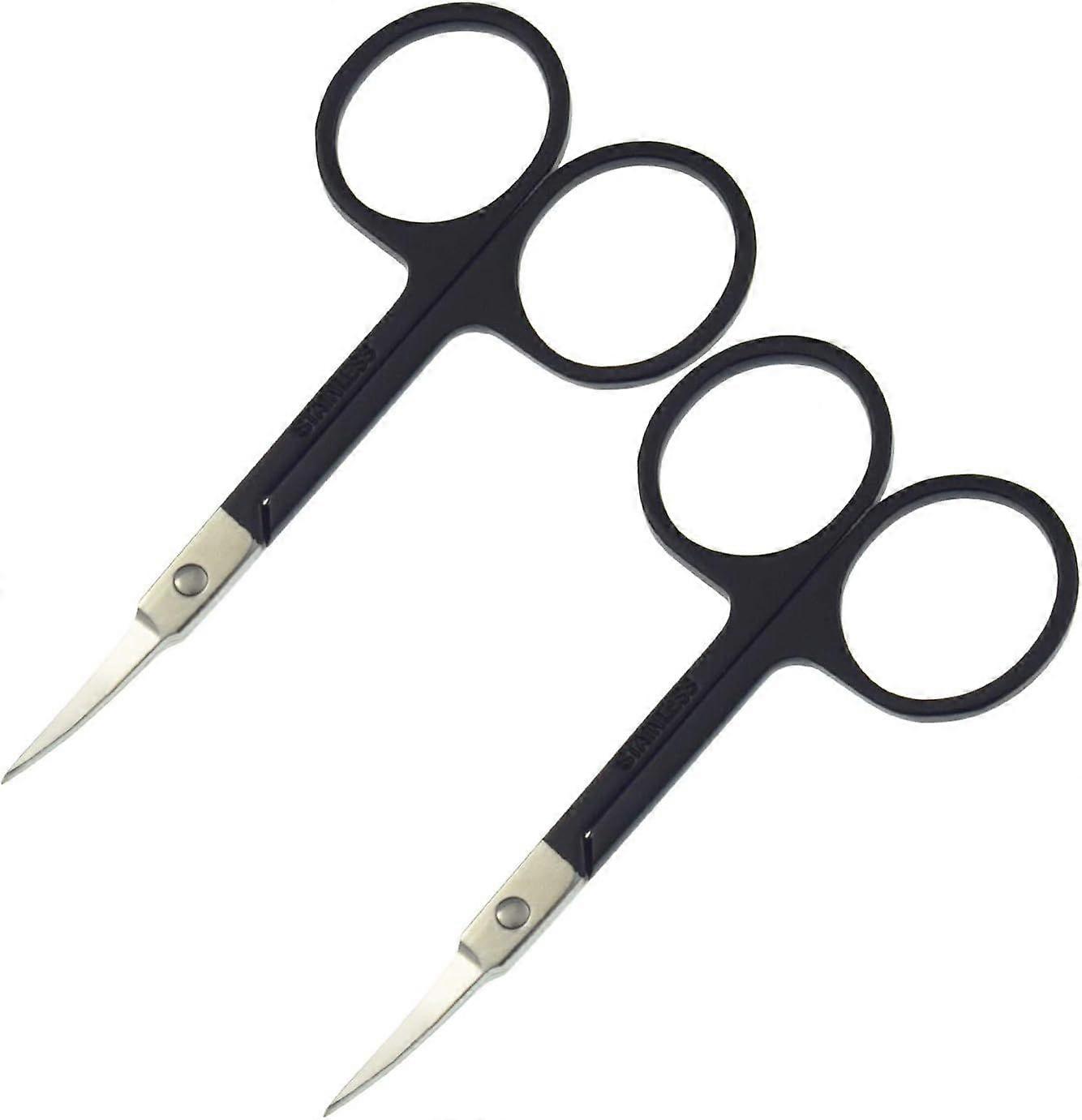 ‎motanar 2pcs Or Argent Sourcils Ciseaux Maquillage Manucure Ciseaux Ongles Ciseaux Cuticule Ciseaux