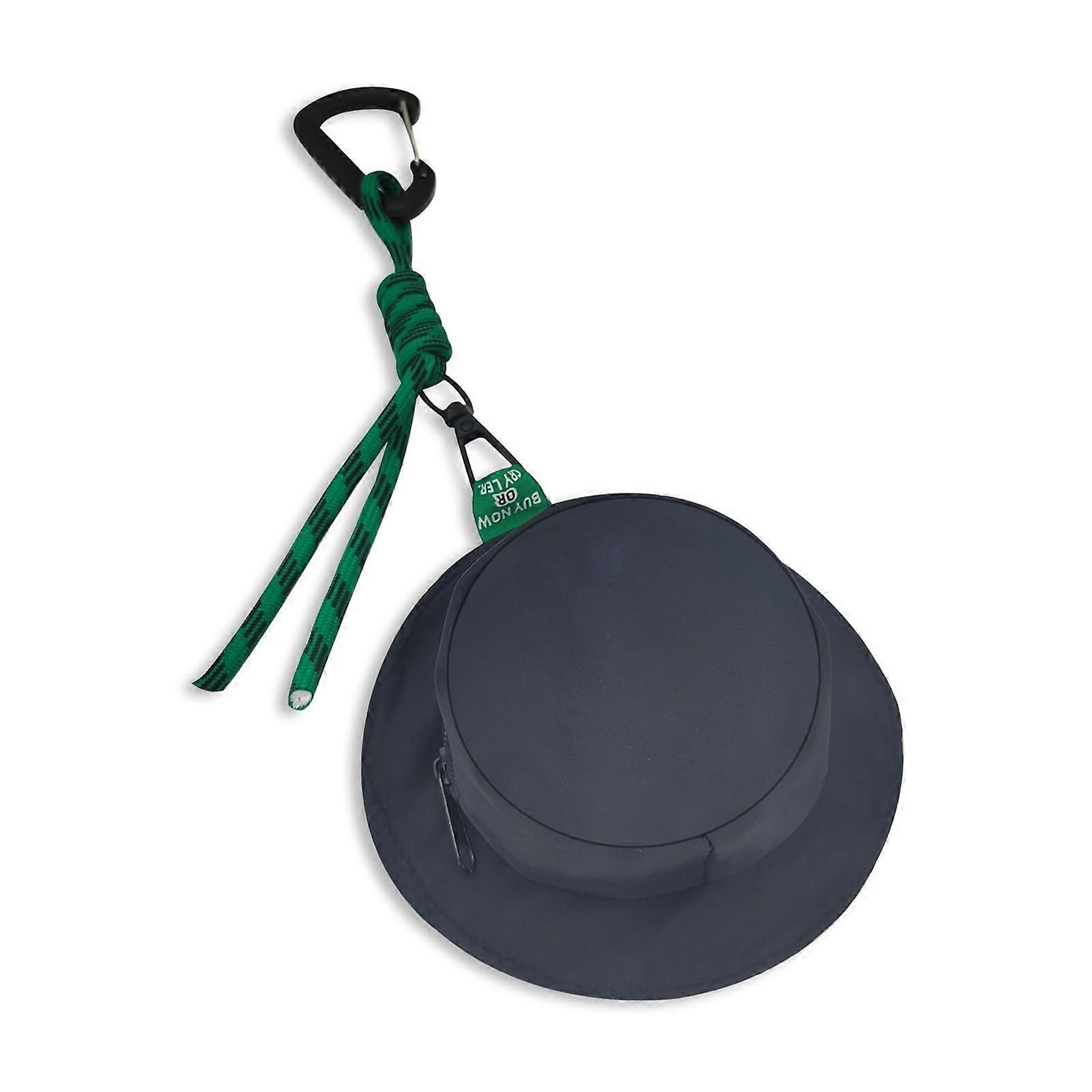 Women's Coin Pouch for Men, Black Zippered Hat Mini Coin Wallet for Keys and Spare Change, Cute Design