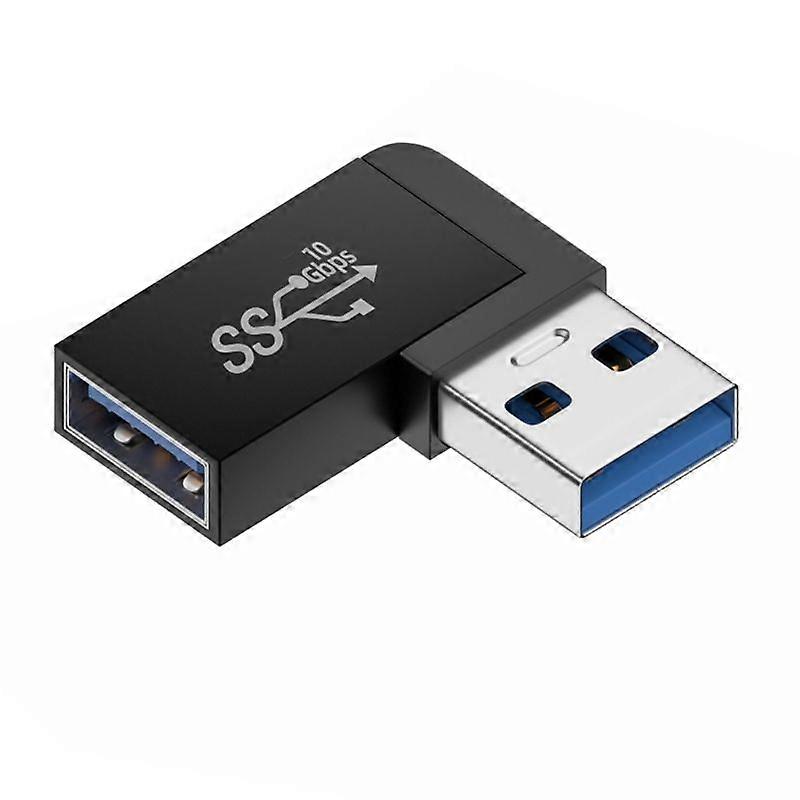USB 3.0 Extension Adapter 90 Degree Angle Elbowed Connector 10Gbps Upward for PC Male to Female Plug Converter
