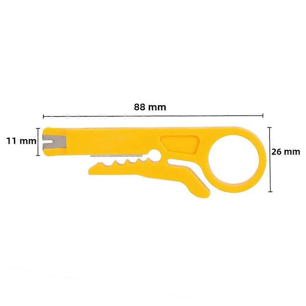Adjustable Cable Stripping Knife with Plastic Handle, 8-28mm PVC Cable Stripping Tool for Electricians