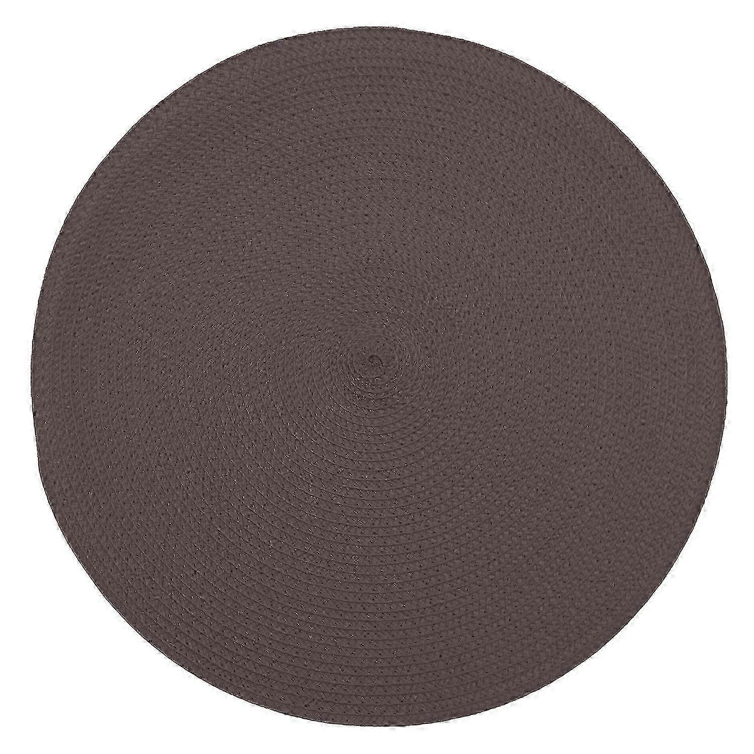 38cm Set de table tissé antidérapant rond Coaster Pad Cafe Mug Table à manger tapis Home Decor-ZZY