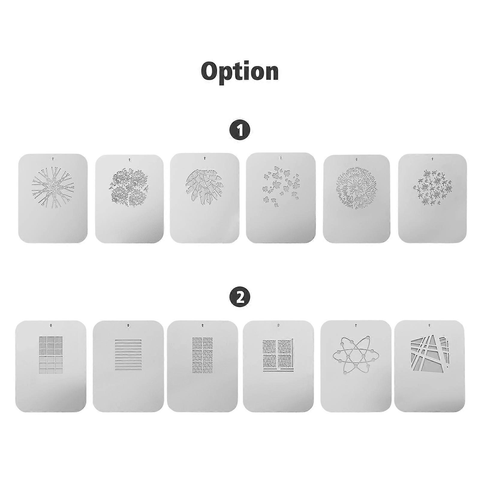 6pcs Metal Gobos for Optical Snoot - Enhance Studio Lighting with Unique Patterns