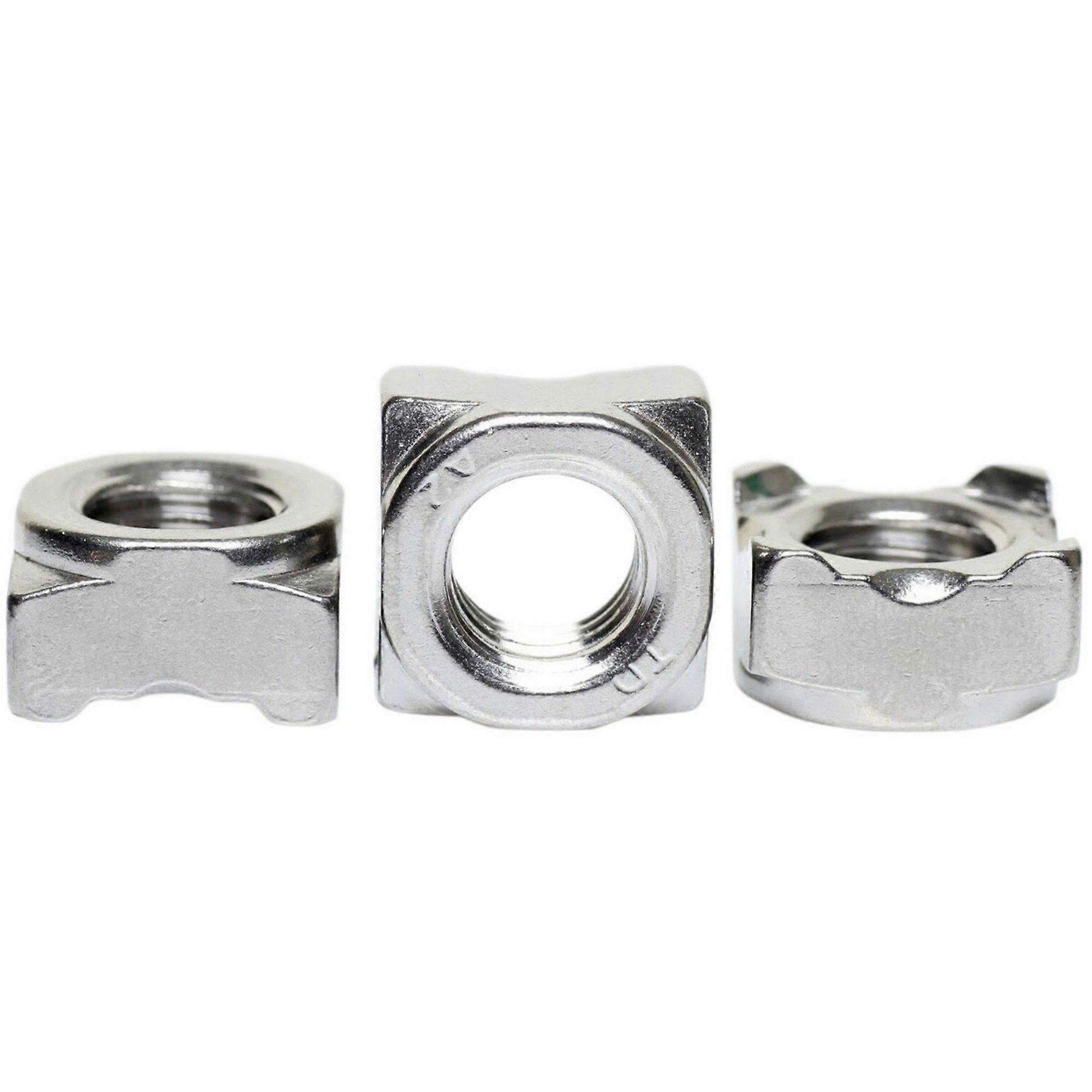 A2 Stainless Steel Square Weld Nuts DIN 928 M10, Size M10, 50 Pack