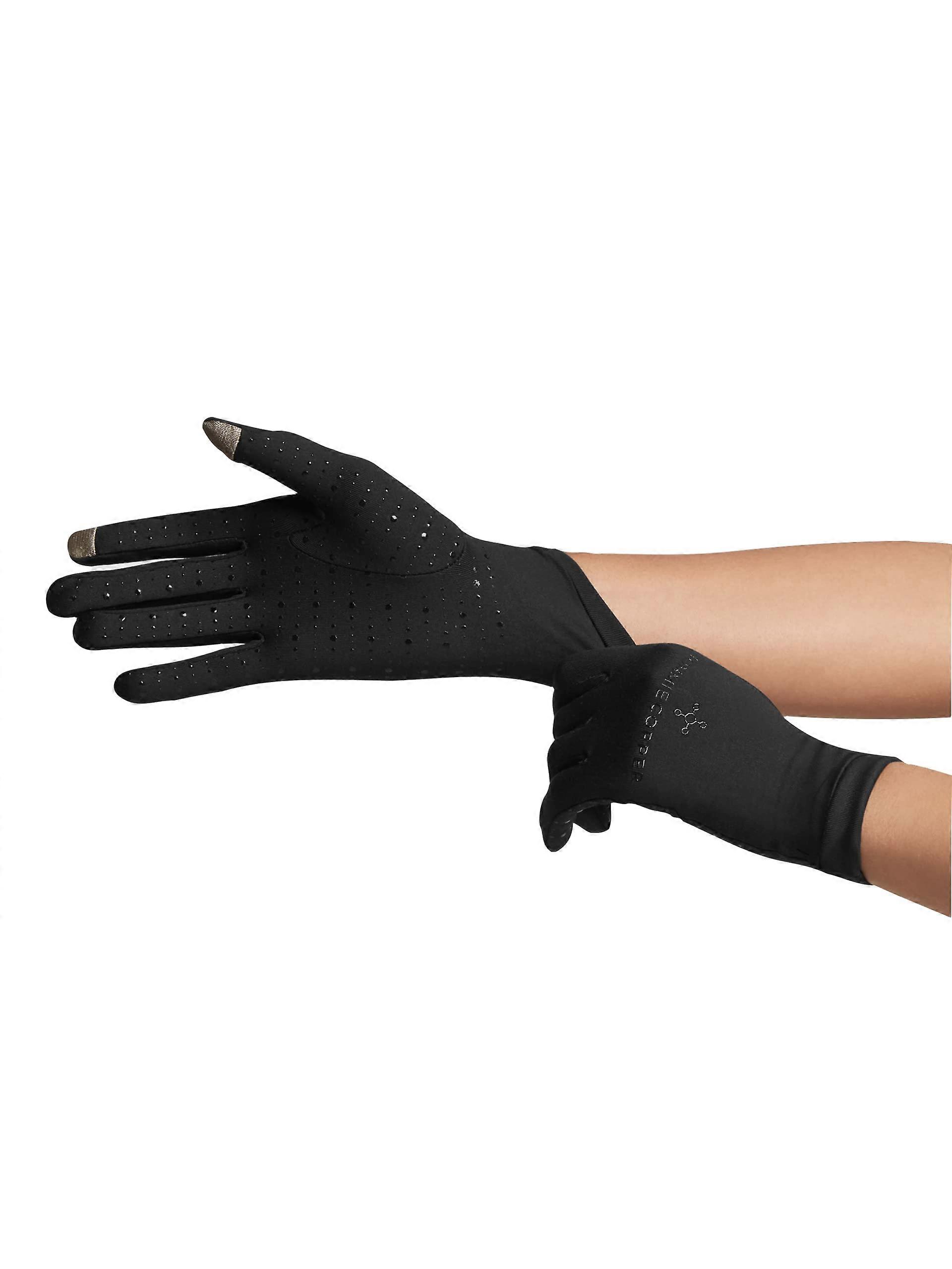 Tommie Copper Compression Full Finger Gloves, Unisex, 4D Stretch, Swelling Hand and Perspiration, for Joint Support X-Big Copper