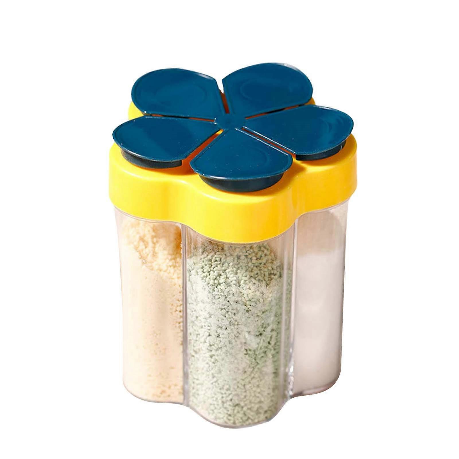 5 in 1 Kitchen Spice Containers Spice Shaker Jars with Labels