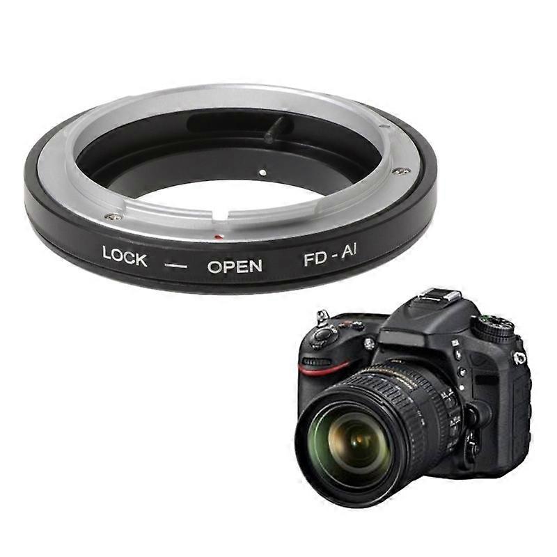 FD-AI FD-NIK Objektiv Makro Adapterring für Canon FD Objektiv auf Nikon AI Objektiv (Schwarz)