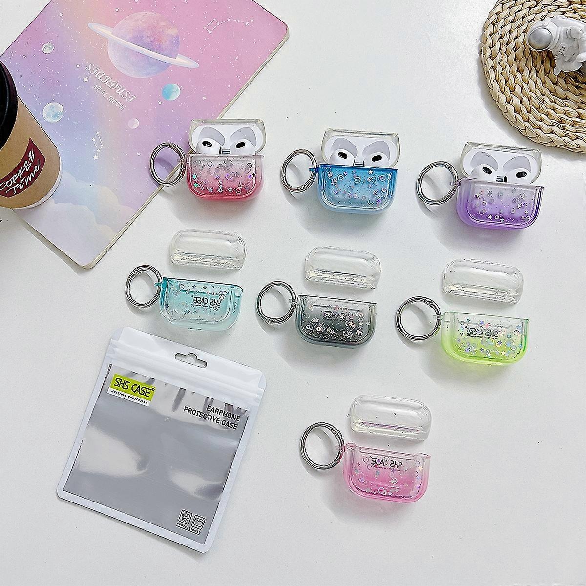 Transparent Glitter Bluetooth Earphone Protective Case