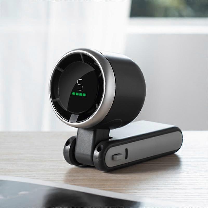 USB charging portable fan handheld folding highspeed turbo fan hanging neck outdoor violent wind