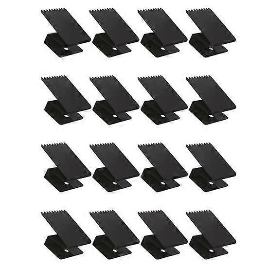 16 Pcs Hurricane Window Clips with Serrated Sections Reusable High Strength 1/2 Inch Storm Window Protection Panel Clamps with Installation