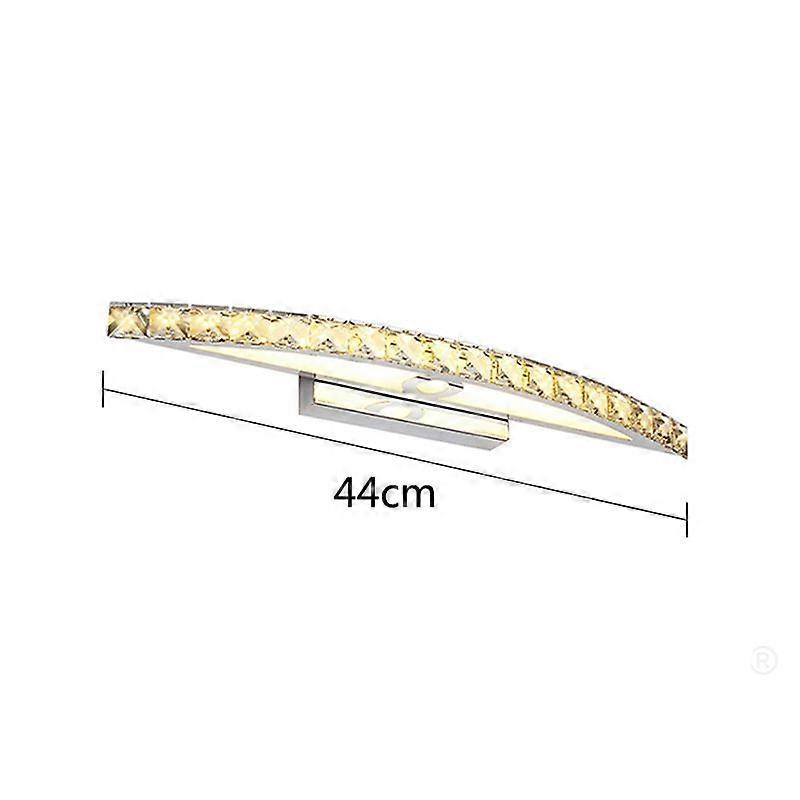 Ac110V220V Badeværelse LED spejl lys rustfrit stål krystal væglamper make-up lamper badeværelse lys 44cm/54cm