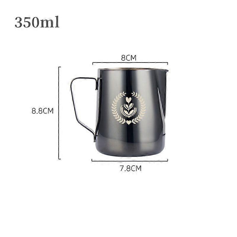 קפה חלב מקציף קנקן קנקן 304 נירוסטה עם קנה מידה לאטה קיטור קפה מיוחד יצירתי מטבח אביזרי קפה