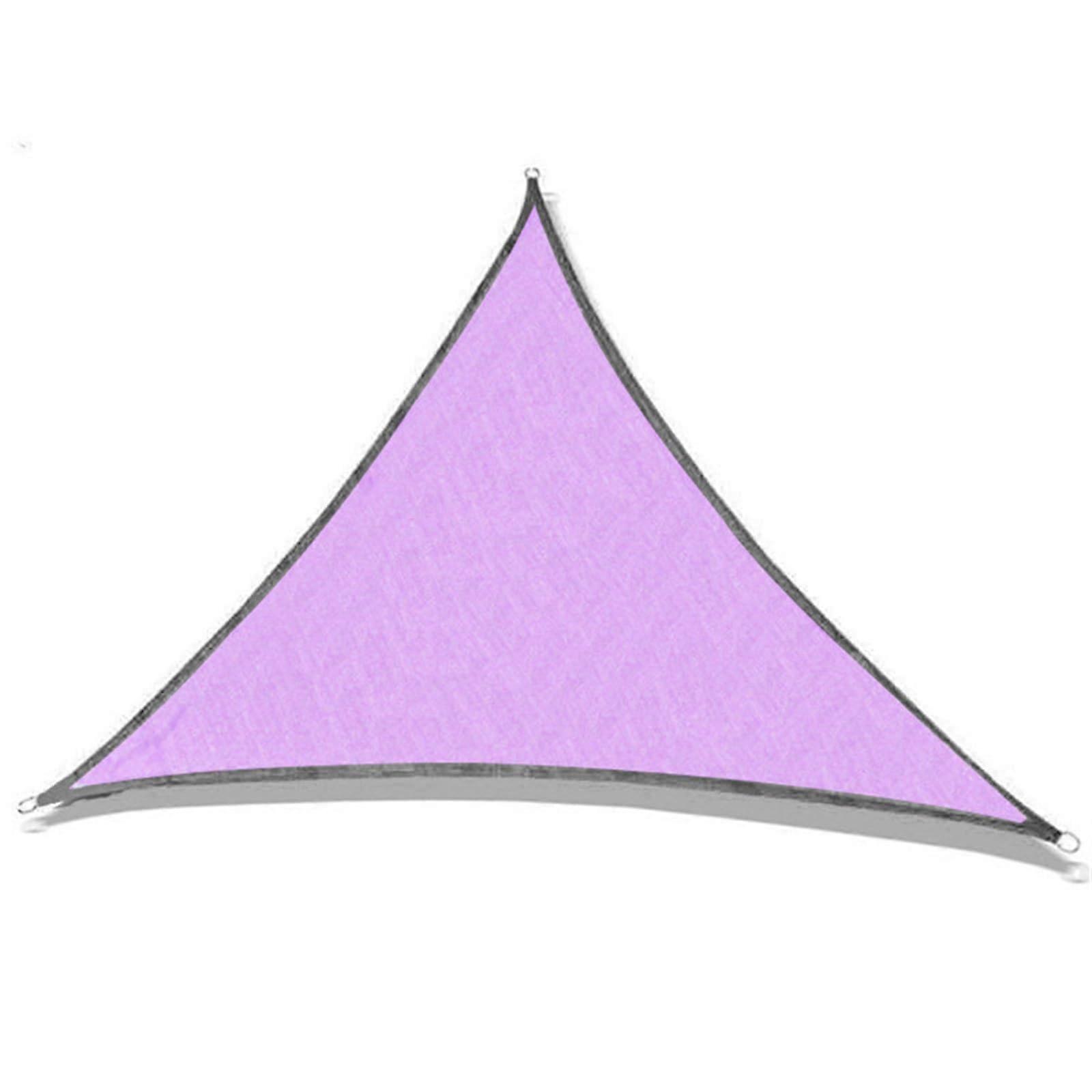 Shade Canopy Waterproof Triangle Sun Shade Sail 10x10ft UV Block Shade Cloth with Grommets for Garden Patio Outdoor Purple