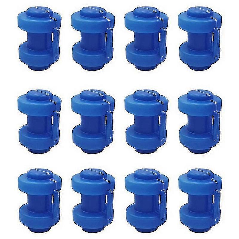 12 Pcs Trampoline Caps 25 Mm,trampoline End Caps For Attaching The Safety Net To The Net Poles Of T--