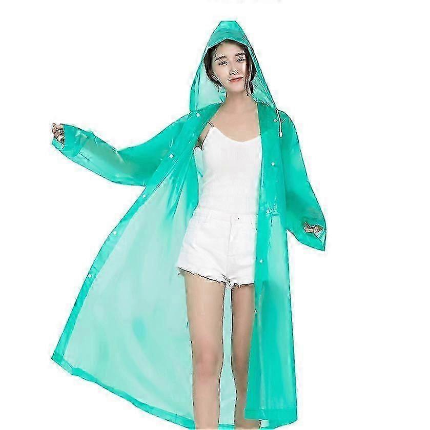 Impermeable de Eva de moda, impermeable, transparente, para acampar, impermeable, verde.