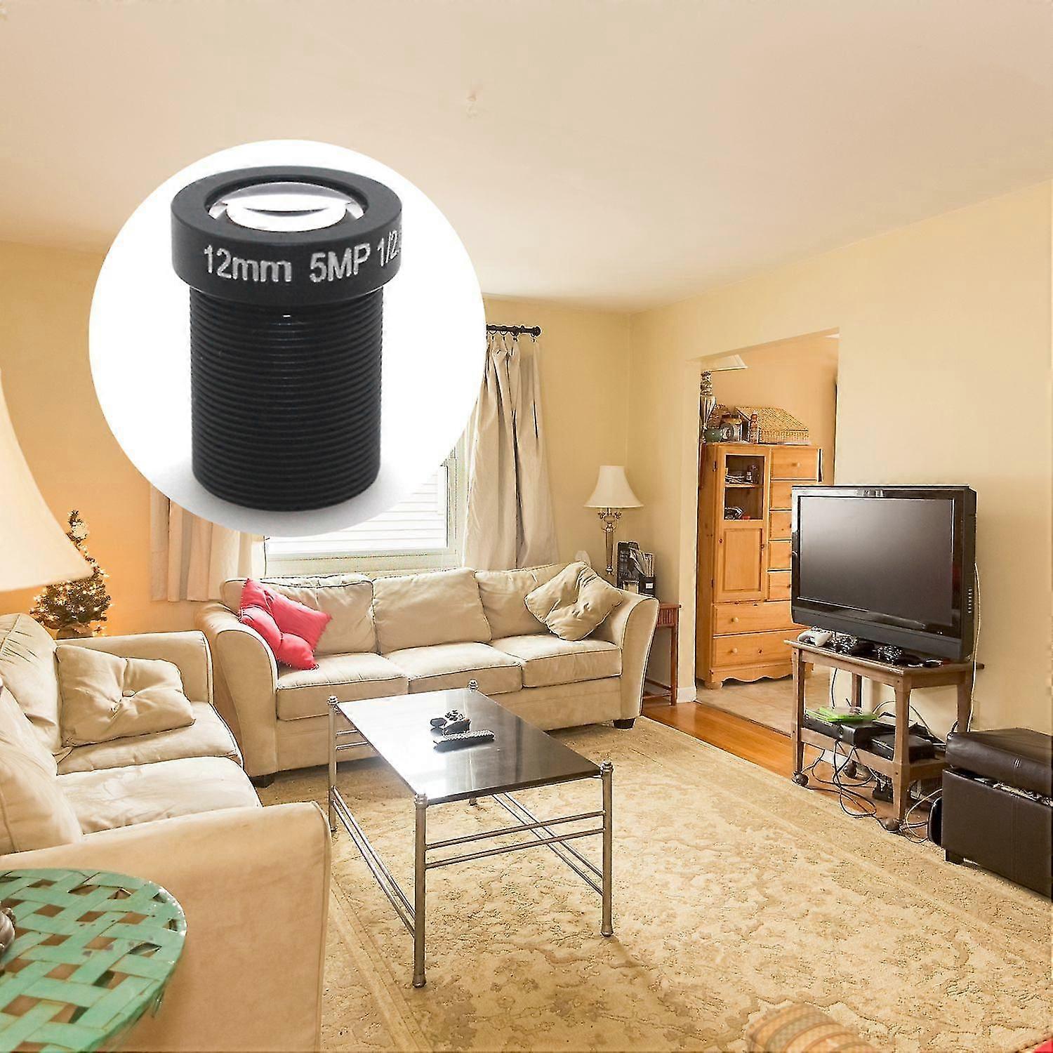 עדשת מצלמה לוח יחיד 12 מ"מ 5MP HD עדשת מצלמת רשת טלוויזיה במעגל סגור אביזרי מצלמה