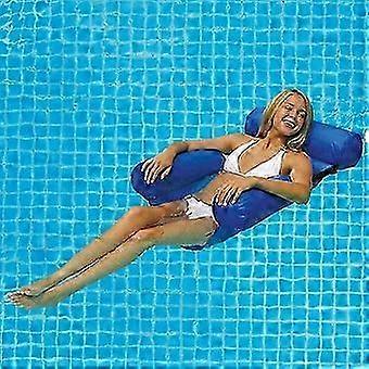Water Hammock Floating Chair Blue Inflatable For Pool Beach