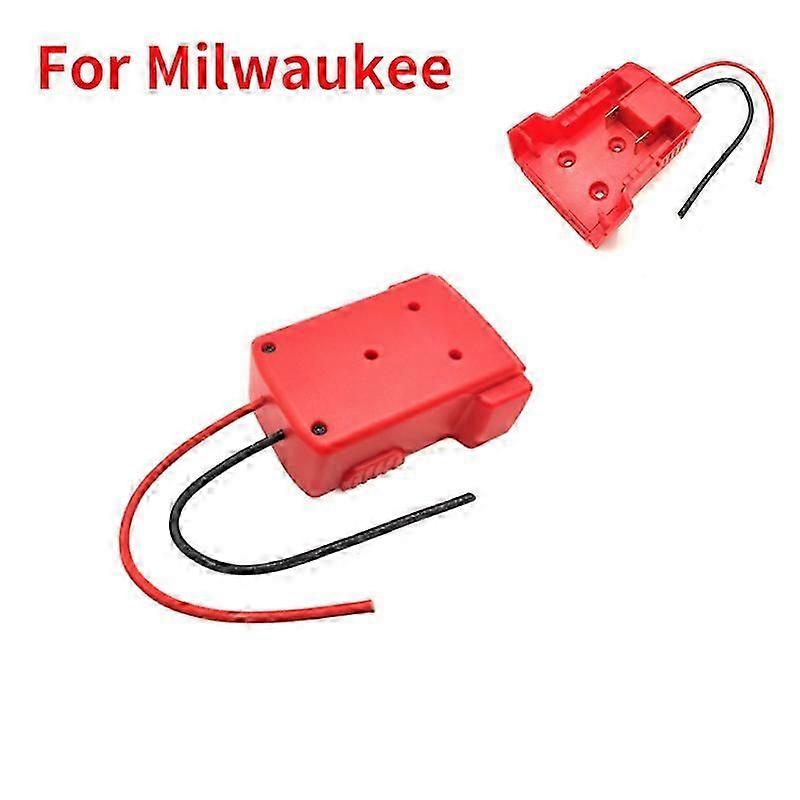 Battery Adapter For Milwaukee 18V M&18 Battery Power Source With Dual USB Port DC Port 12V/21A LED Light For Heated Jacket