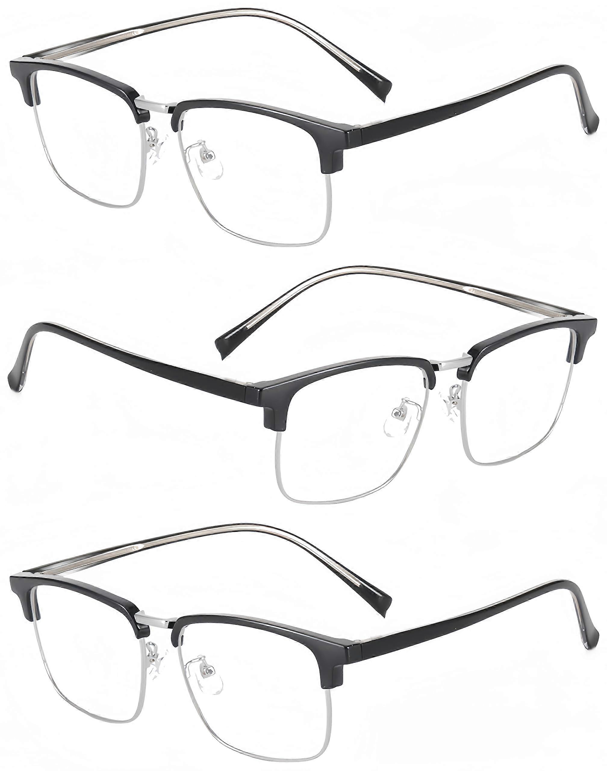 Reading Glasses for Men 3 Pack Blue Blocking Light Anti Eyestrain Computer Readerssturdy and durable