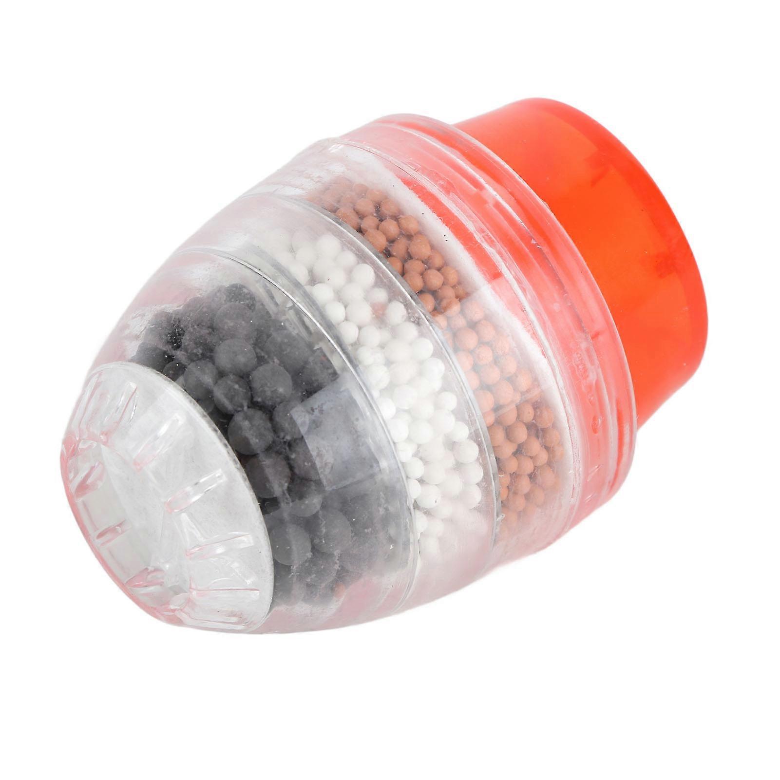 Faucet Mount Filter 5-Layer Water Purifier Red 60g Sink Tap