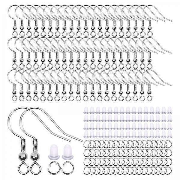 4x Earring Making Set Jump Rings Earring Backs Hook Multipurpose Earrings