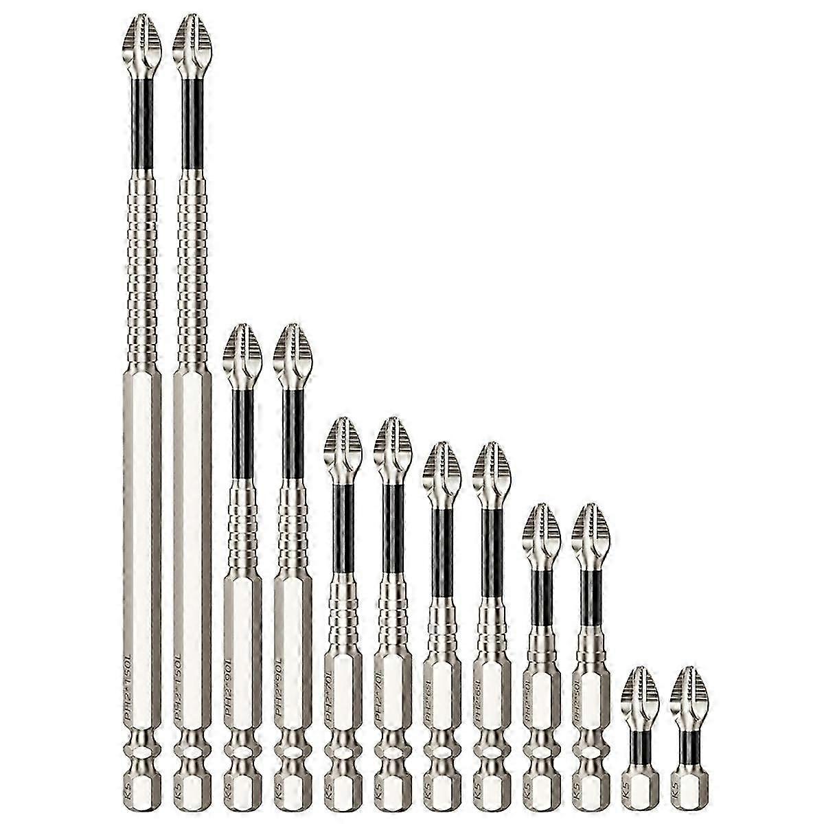 High Magnetic Screwdriver Drill Bit 12Pcs Magnetic Screwdriver Bits