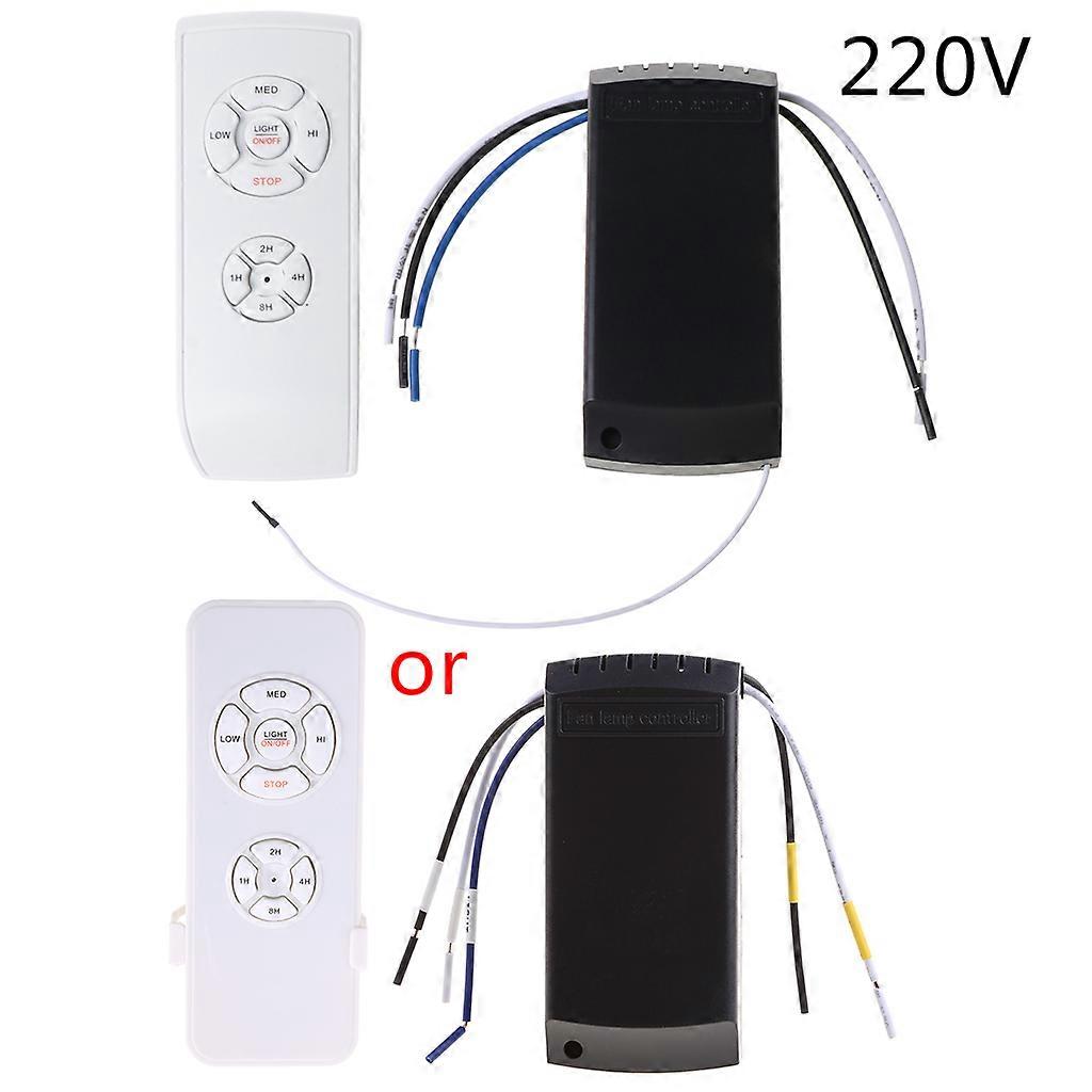 Ceiling Fan Lamp Remote Control Kit 110-240V Timing Wireless Control Switch Adjusted Wind Speed Transmitter Receiver
