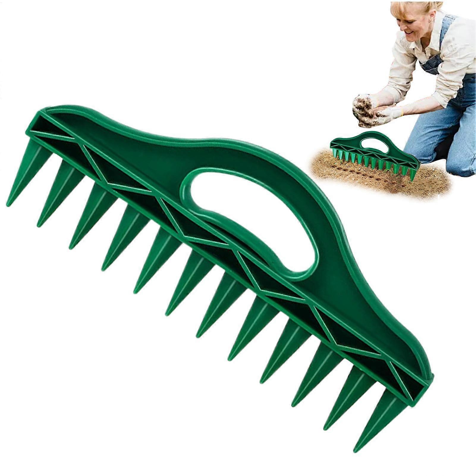 Seedling Transplanter, Garden Soil Puncher, Handheld Dibber for Planting, ABS Material, 5.12 Inches