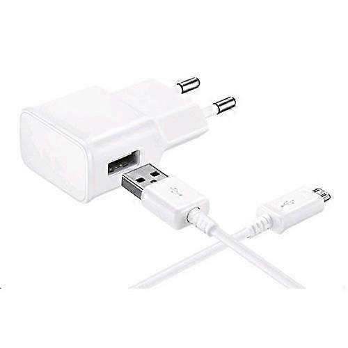 USB Cable and Wall Charger - Phonillico - Compatible with Samsung Galaxy NOTE 1/2/3 LITE/4 - 1 Meter