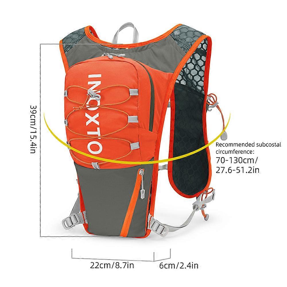 Nylon Hydration Pack 5L Hydration Backpack Lightweight Water Pack for for Running Hiking Riding