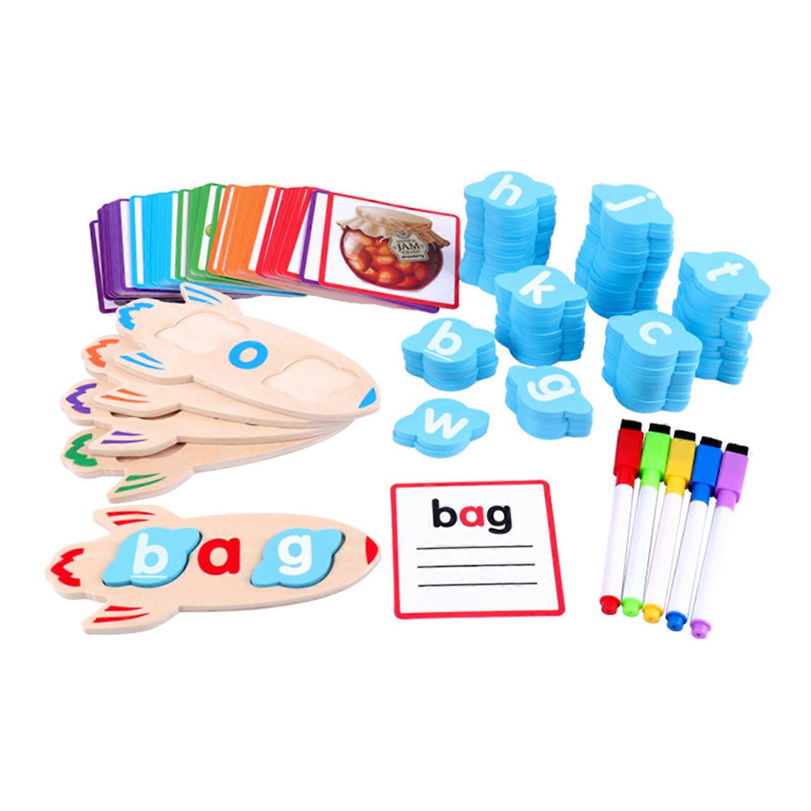 Spelling Word Game English Alphabet Learning Toy  Educational Toy English Alphabet Learning Writing Skills Multicolor