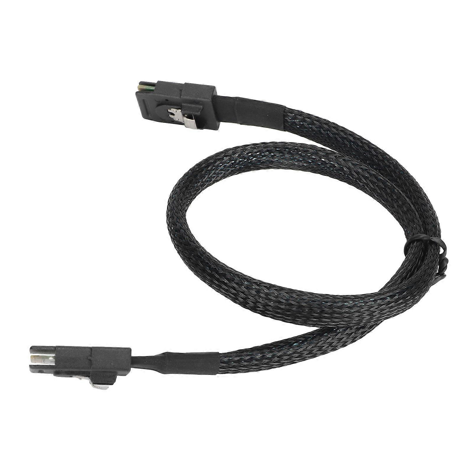 Mini SAS SFF 8087 Cable Dual Straight Head Computer Server Motherboard Connected to Array Card Data Cable 0.5m / 1.6ft