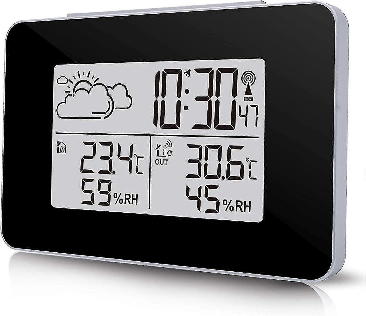 2025 Wireless Weather Station, Digital Multifunctional Weather Clock with Outdoor Weather/Temperature/Hum