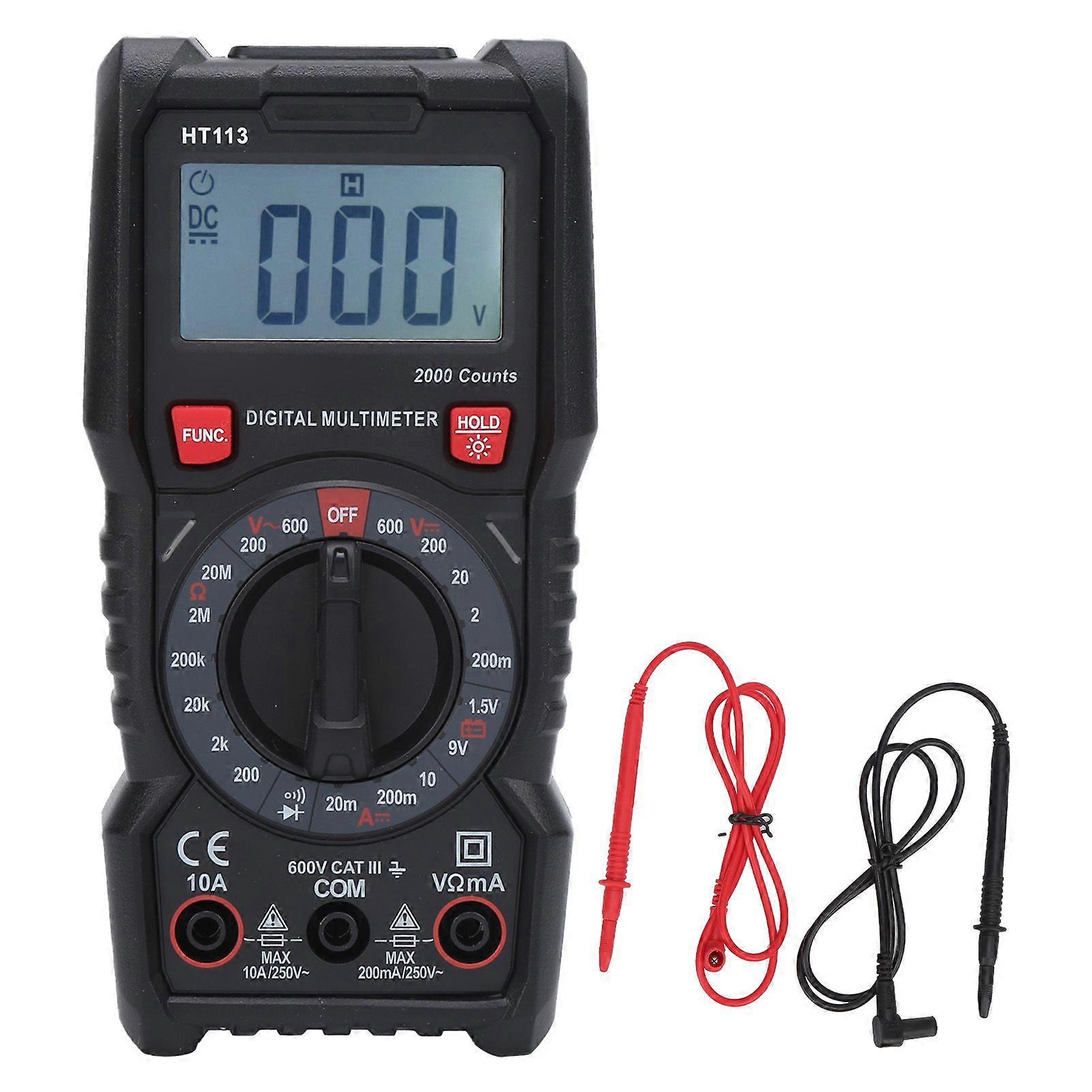 Υψηλής ποιότητας HT113 10A 600V μικρό ψηφιακό πολύμετρο επίδειξης φορητό υψηλό