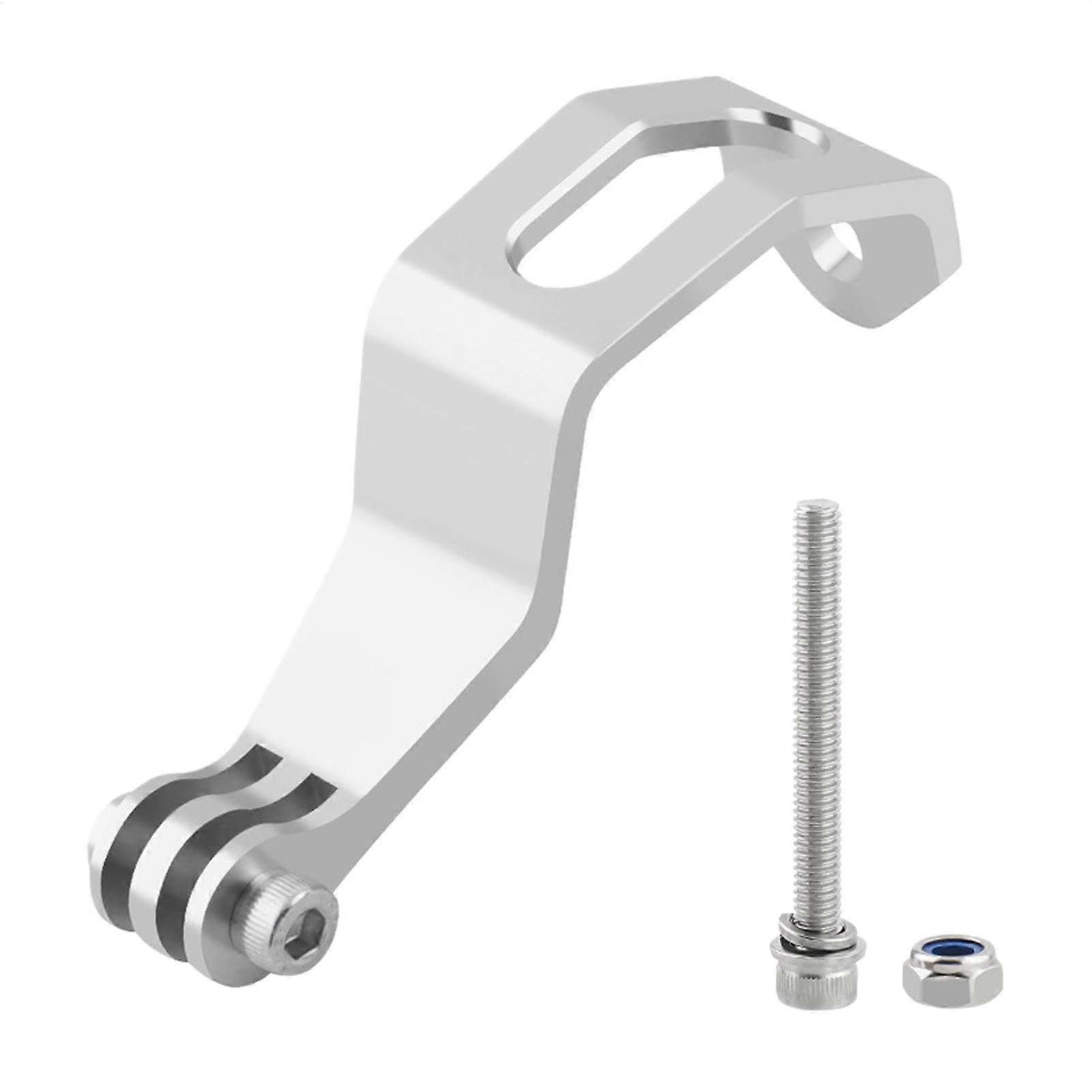 Cycle Fork Headlight Assembly, Lightweight Fork Mount, Bicycle Headlight Mount, Resistant Riding Accessory, Silver