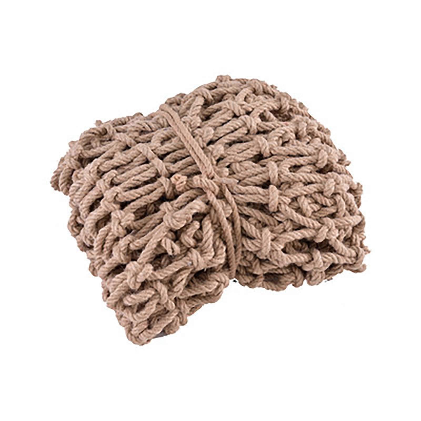 Natural Thick Jute Rope, Hemp Rope, Child Safety Net for Plants, Climbing, Decoration, Patio, 6mm x 10cm, Bar Net (1x3m)
