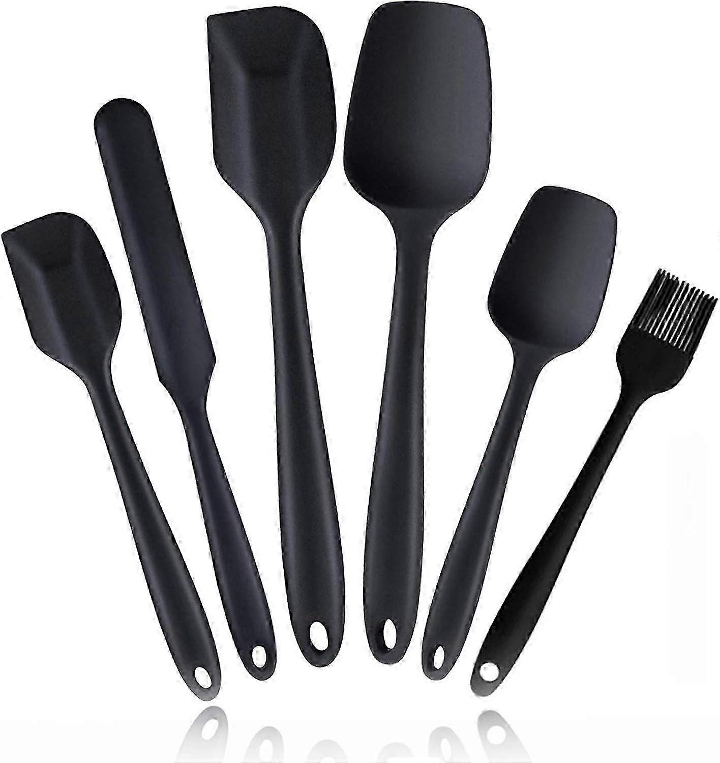 2025 Baking And Cooking Companion: Silicone Spatula Set, Heat Resistant Tools With Non-Slip Textured Grip, Seamless Design For Easy Cleaning