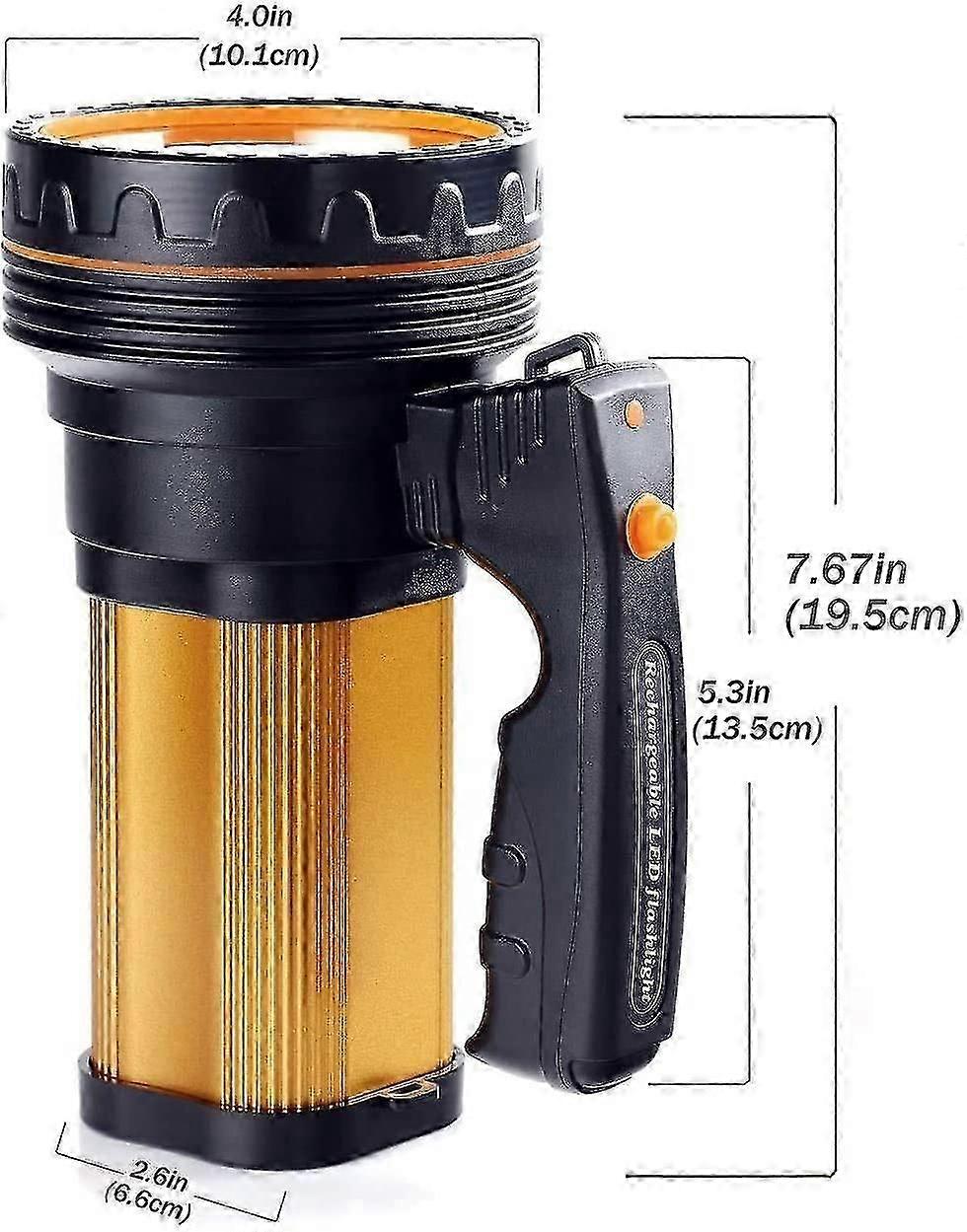 נטען 7000 לומן הוביל לפיד עמיד למים Ipx4 נייד קמפינג אור 6000mah