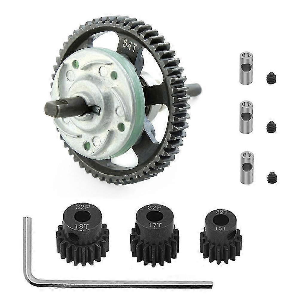 1/10 Scale Differential Gear Slipper Clutch with 15/17/19T Pinion for RC Vehicles