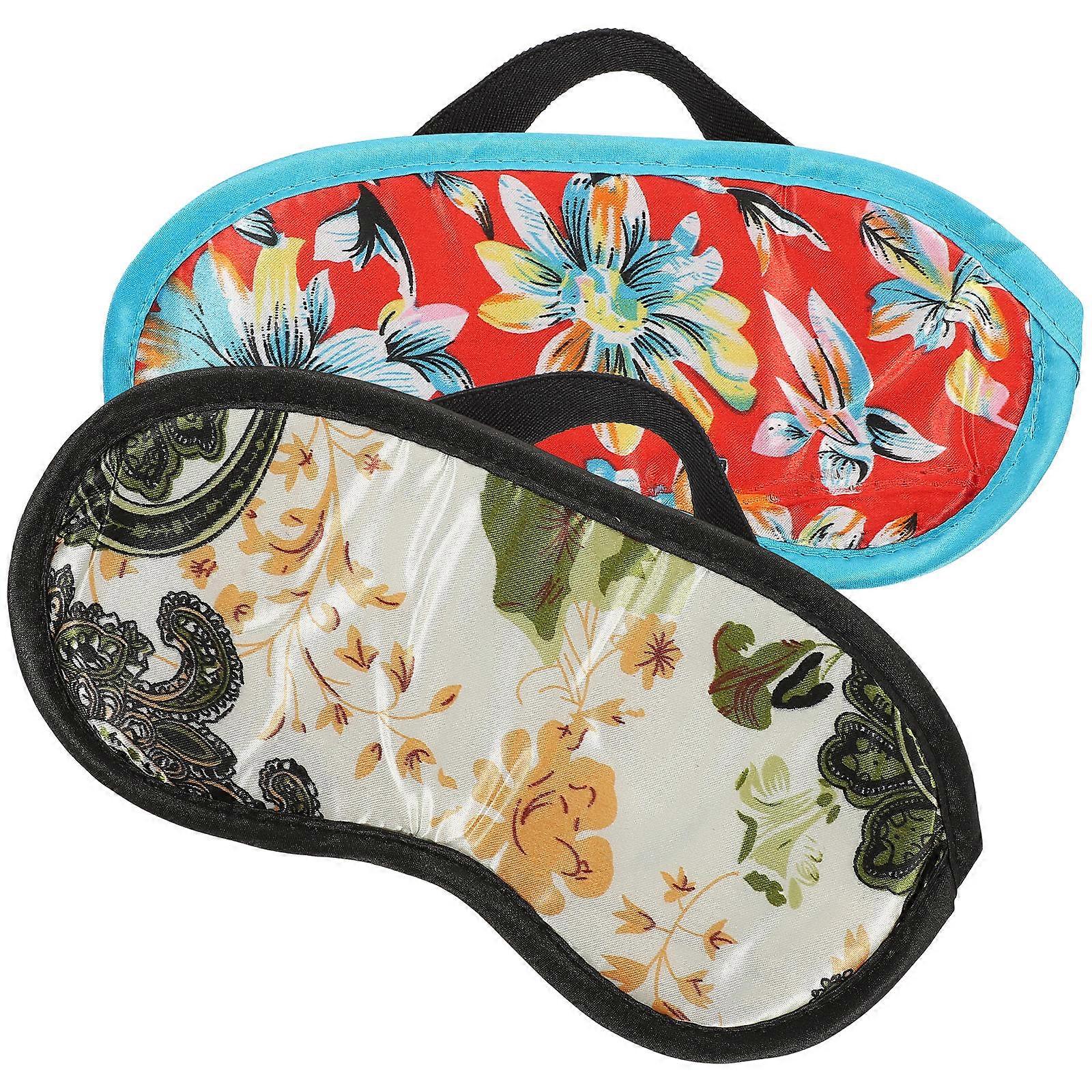 Light Blocking Sleep Mask Simple Design Sleeping Eye Mask Outdoor Activity Eye Sponge 2Pcs